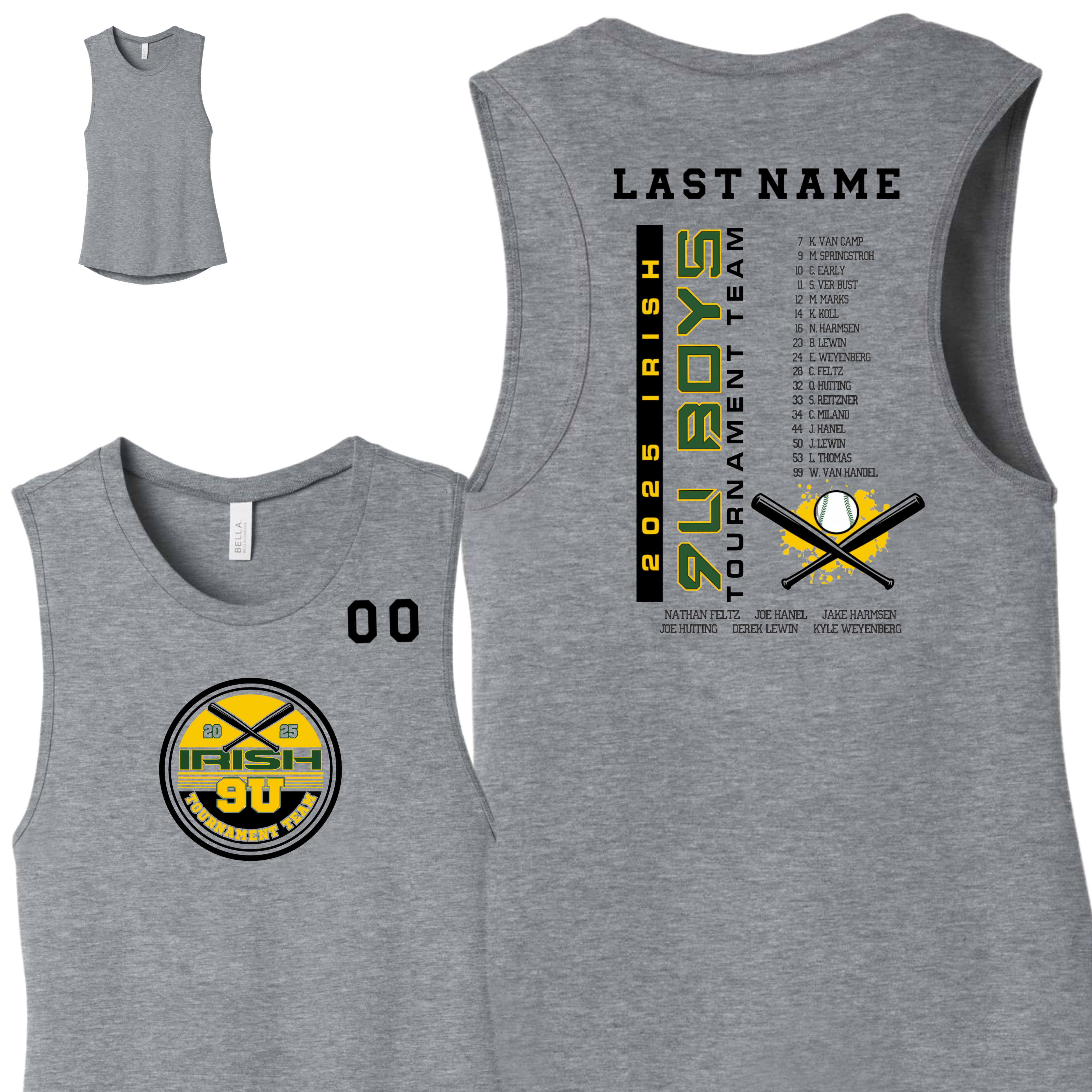 9U Baseball Tournament Team Shirt 2025