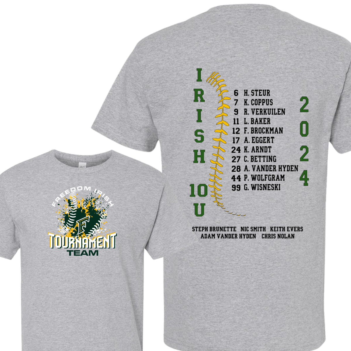 10U Softball Tournament Team Shirt