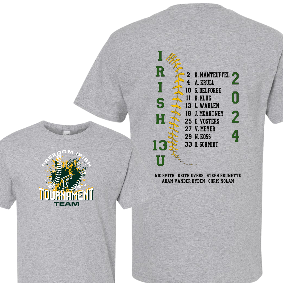 13U Softball Tournament Team Shirt