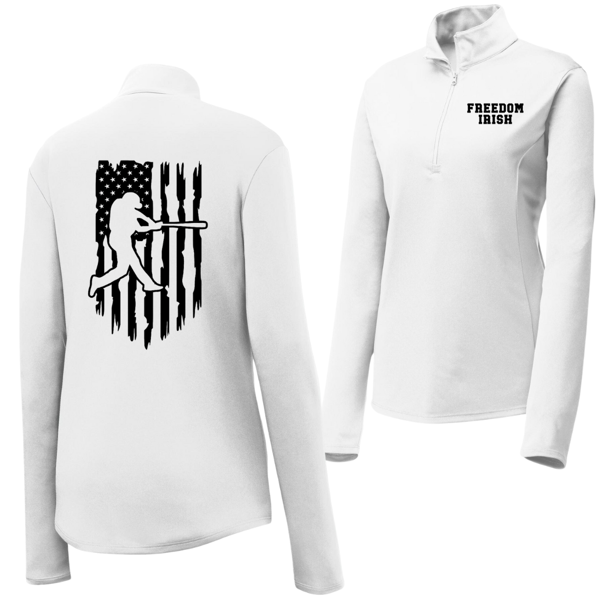 Baseball Batter Quarter Zip