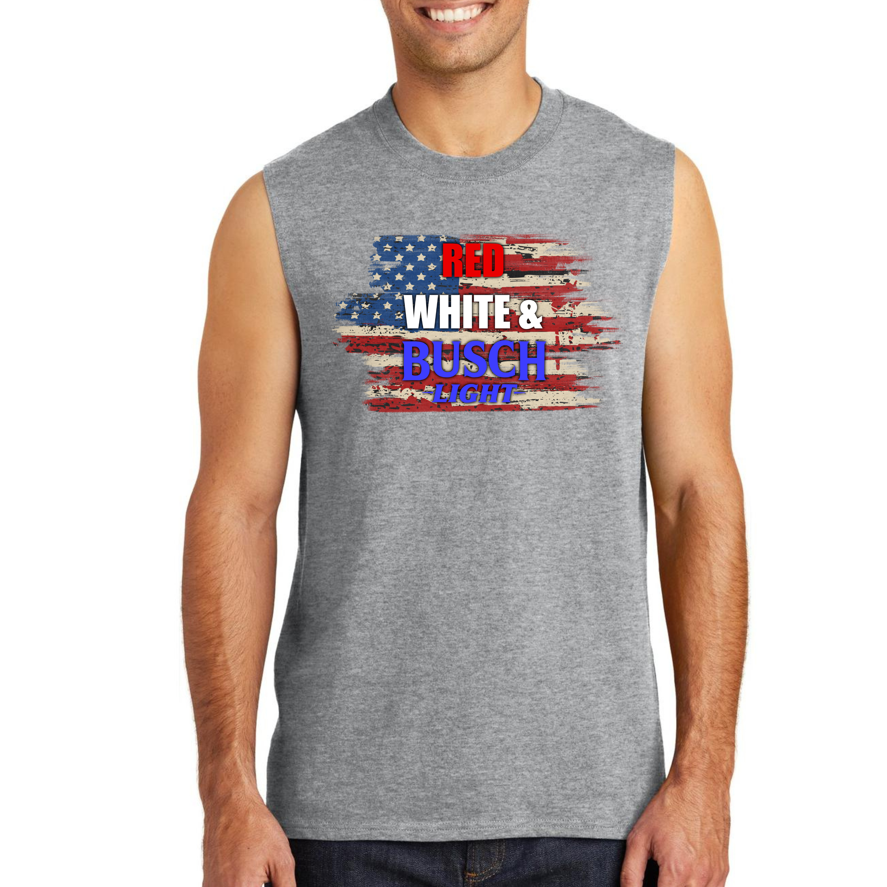 Red, White and Busch Light